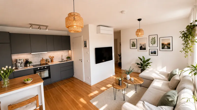 Moderne 3-Zimmer-Wohnung im obersten Geschoss | Klimaanlage | Weitblick — photo 1